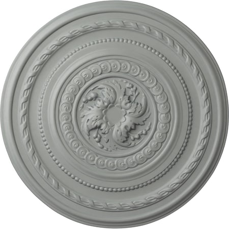 Ekena Millwork Pearl Ceiling Medallion (Fits Canopies up to 1 7/8"), 26 1/4"OD x 1 1/2"P, Primed White CM26PE